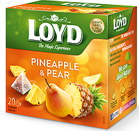 Фруктовий чай Loyd Pineapple & Pear ананас-груша 40г (20 пірамідок), (10 шт/ящ)