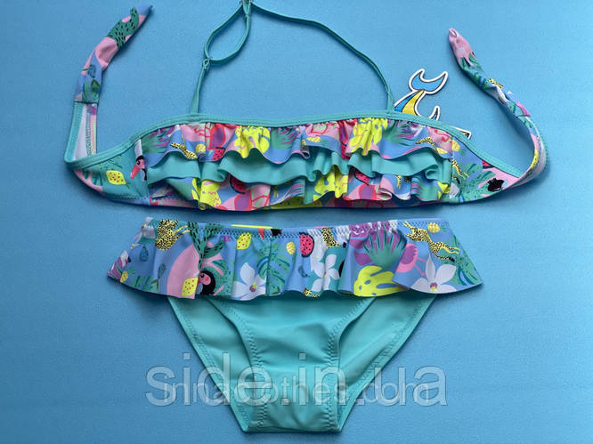 Яркий детский купальник с рюшей, цена 360 грн — Prom.ua (ID#1633228768)