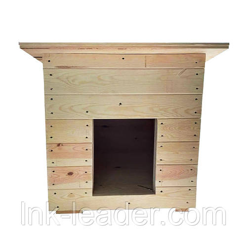 Деревянная будка с навесом для собаки LNK "Бронкс", для больших пород ...