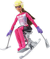 Кукла-брюнетка Барби Пара Горнолыжник Barbie Winter Sports HCN33