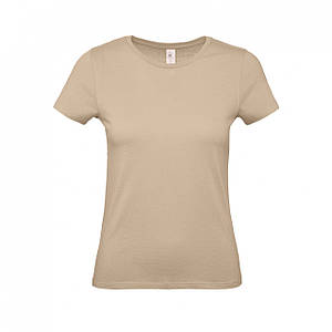 Жіноча футболка бежева B&C #E150