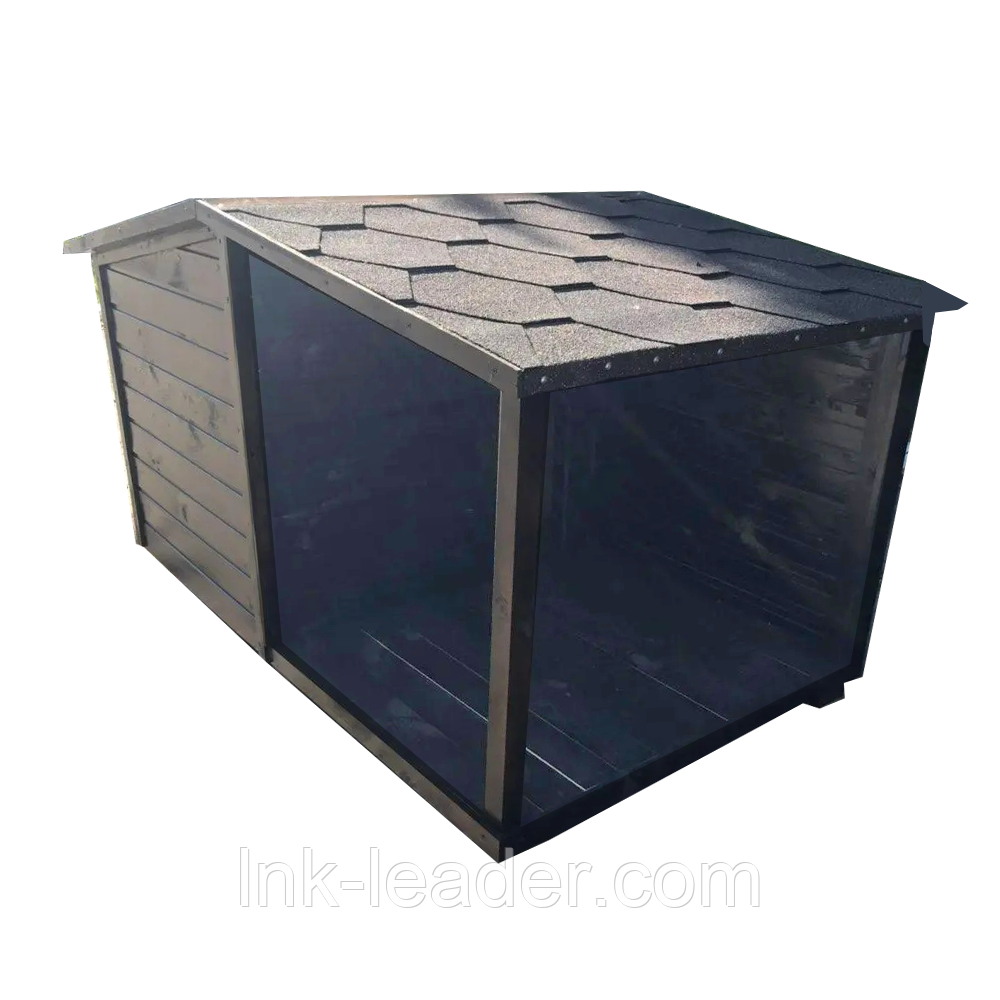 Деревянная будка с навесом для собаки LNK "Вегас", для больших пород ...