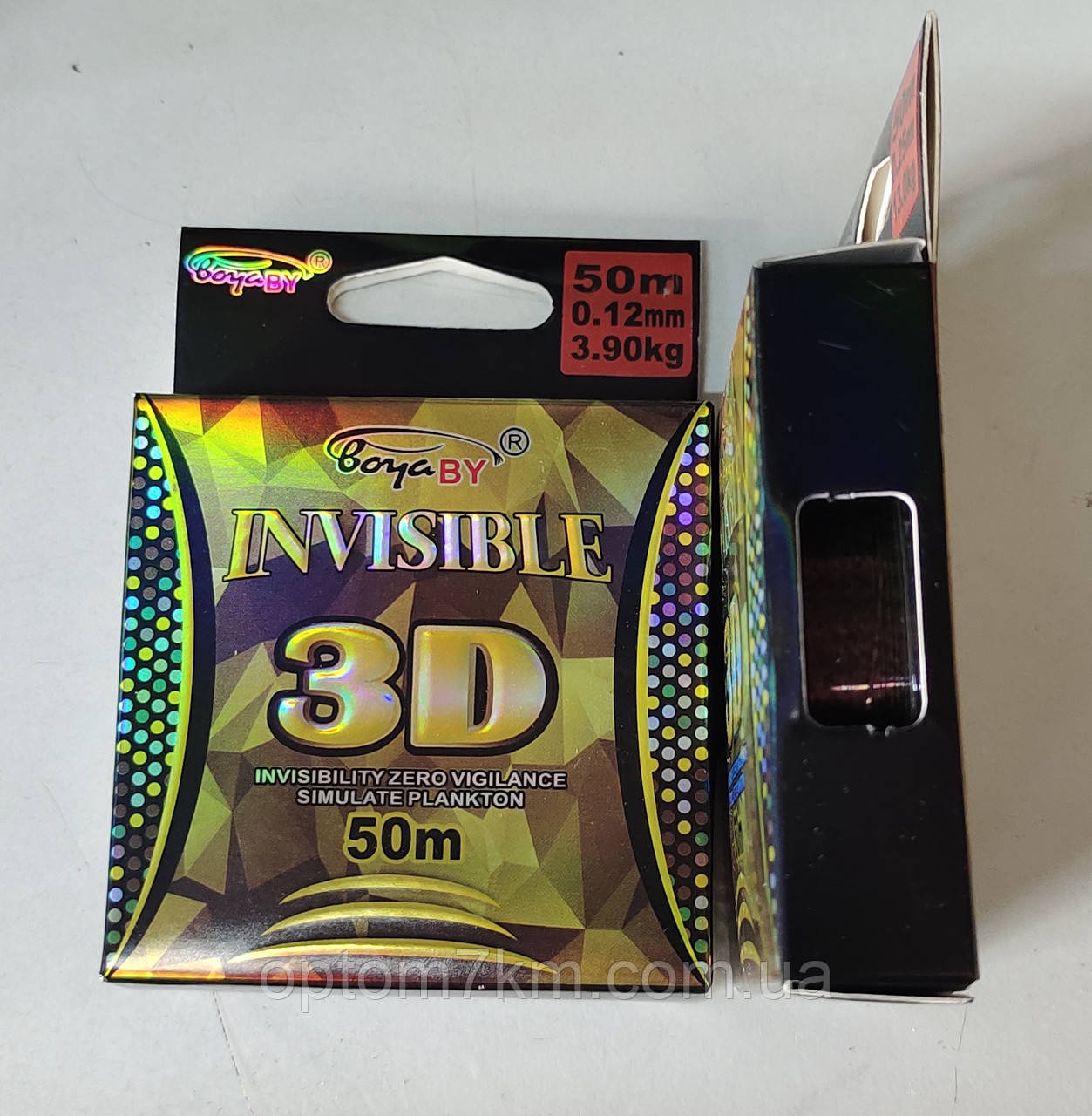 Волосінь Invisible 3D 50m. 0.12-0.25