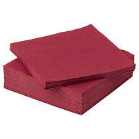 Набор бумажных салфеток IKEA FANTASTISK 33x33 см 50 шт Темно-красный 504.025.04