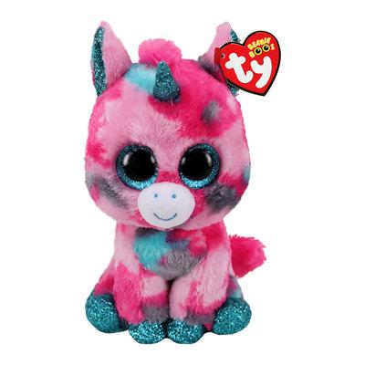 Дитяча м'яка іграшка ТY Beanie Boo's Рожево-блакитний єдиноріг UNICORN 15 см 36313, фото 1