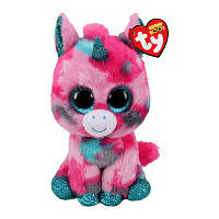 Детская мягкая игрушка ТY Beanie Boo's Розово-голубой единорог UNICORN 15см 36313