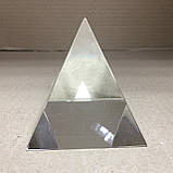 Кришталева піраміда біла 4.9х4.9х5.5 см, фото 2