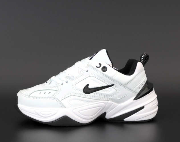 Кроссовки мужские Nike M2K Tekno белые с черным, Найк М2К Техно ...