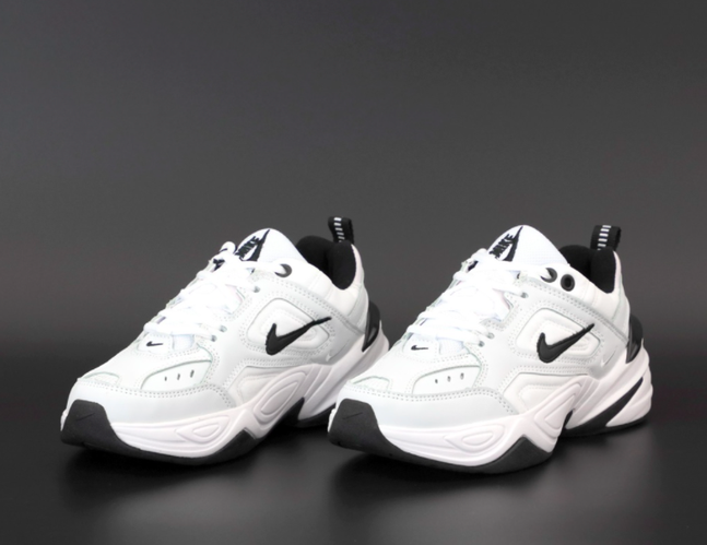 Кроссовки мужские Nike M2K Tekno белые с черным, Найк М2К Техно ...