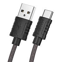 BOROFONE BX52 Easy USB AM на Type C 3A 1m black