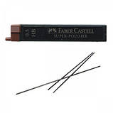 Грифель для механічного олівця Faber-Castell Super-Polymer, НВ 0,5 мм, 12 штук у пеналі, фото 4