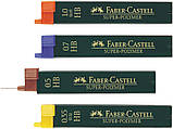 Грифель для механічного олівця Faber-Castell Super-Polymer, НВ 0,5 мм, 12 штук у пеналі, фото 6