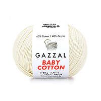 Gazzal Baby cotton — 3437 молочний