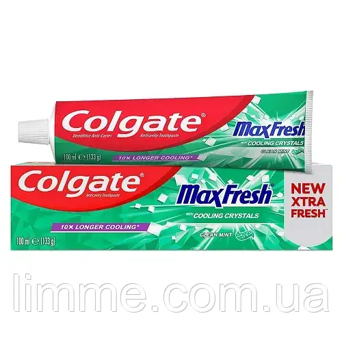 Зубна паста Colgate Max Fresh Clean Mint 100г - фото 3 - id-p504608918