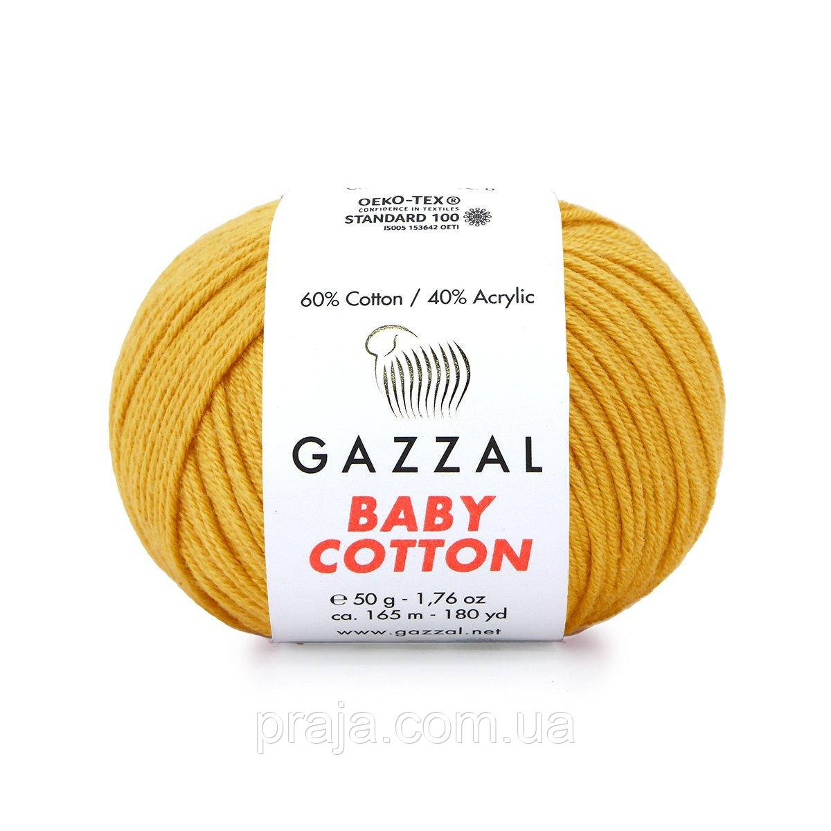 Gazzal Baby cotton — 3447 гірчиця