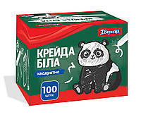 Мел белый 1Вересня квадратный 100 шт. Zoo Land (400376)