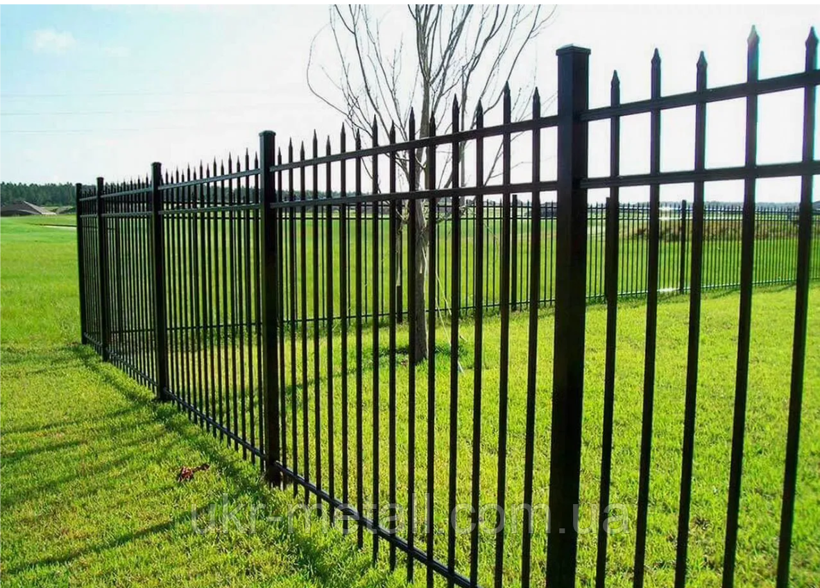 Ограждение забор металлический / Забор сварной секционный /Забор металлический кованный / забор для газона - фото 6 - id-p1633288923