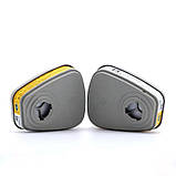 Подвійний змінний вугільний фільтр для респіраторної маски 3M (2 шт), фото 5