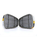 Подвійний змінний вугільний фільтр для респіраторної маски 3M (2 шт), фото 4