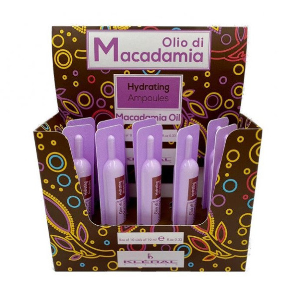 Ампули для зволоження волосся Kleral System Olio Di Macadamia Hydrating Ampoules 10 шт х 10 мл