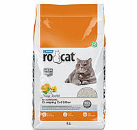 RoCat (РоКэт) Cat Litter Orange - Бентонитовый наполнитель для кошачьего туалета с ароматом цитрусовых 5л