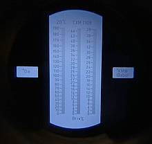 Рефрактометр для вина (0~190° Oe; 0~38 KMW; 0~44 % Brix) WALCOM REF 715, фото 4