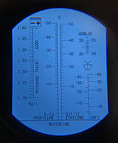 Рефрактометр автомобільний (антифриз, омивач, щільність електроліта, adblue) WALCOM REF 405A, фото 4