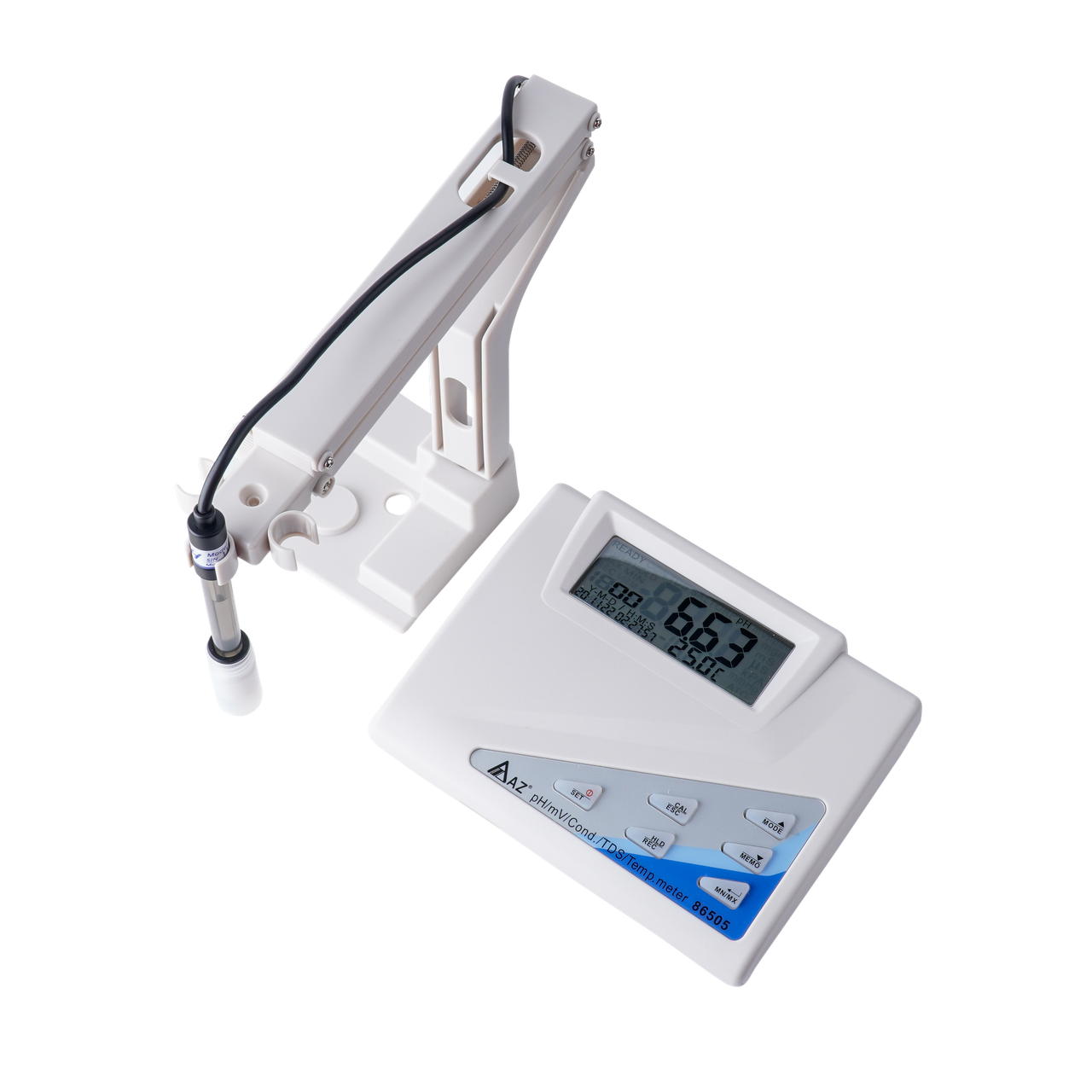 PH-метр/кондуктометр/ термометр/ОВП-метр лабораторний AZ-86505