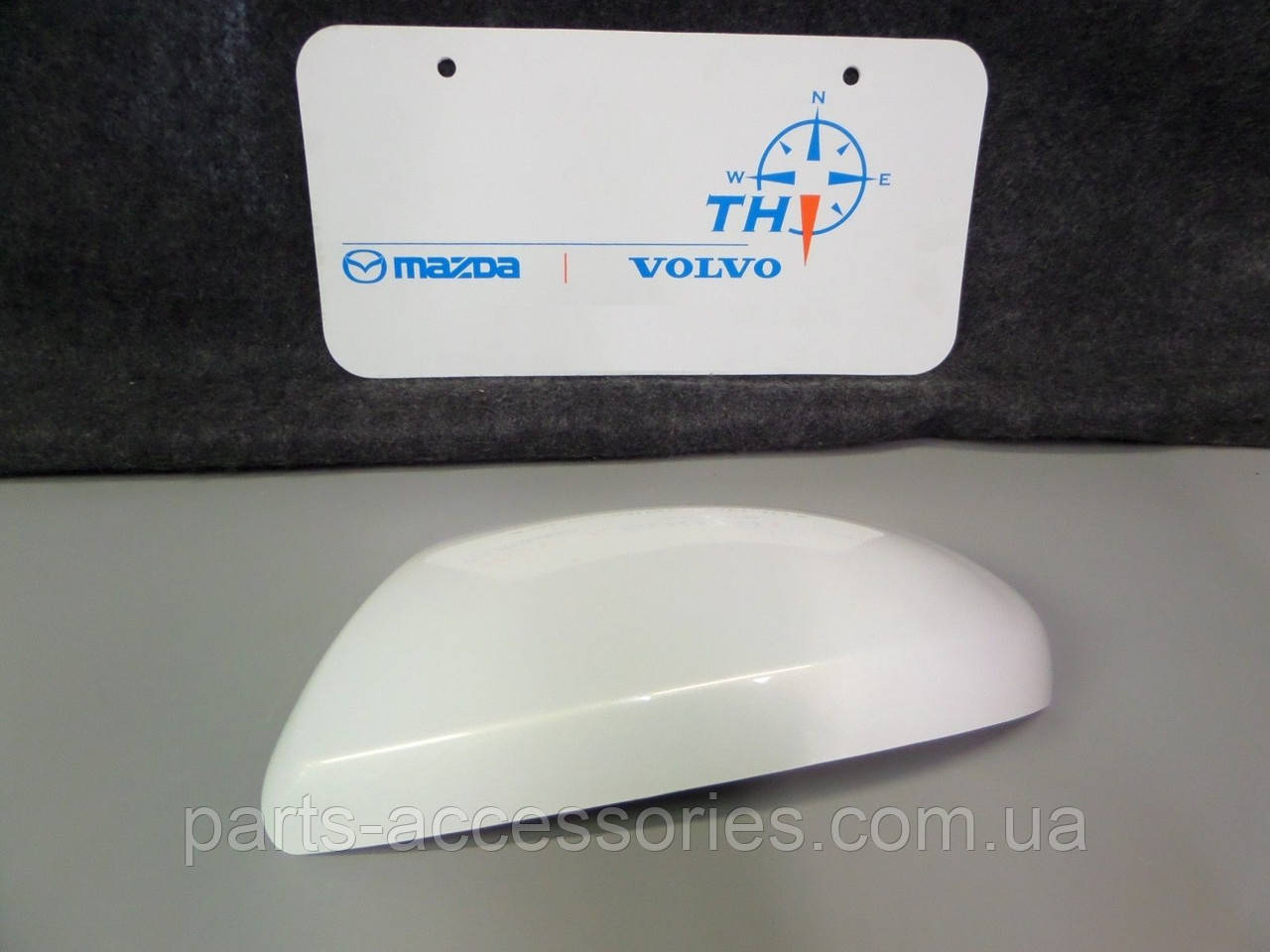Mazda 3 2014-2016 дзеркало ліве кришка лівого дзеркала колір Snow Flake White Pearl Нова Оригінал, фото 1