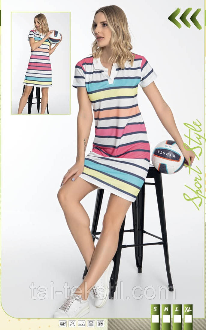 Туніка молодіжна спорт поло тканина бавовна-лакоста Туреччина S-M-L-XL