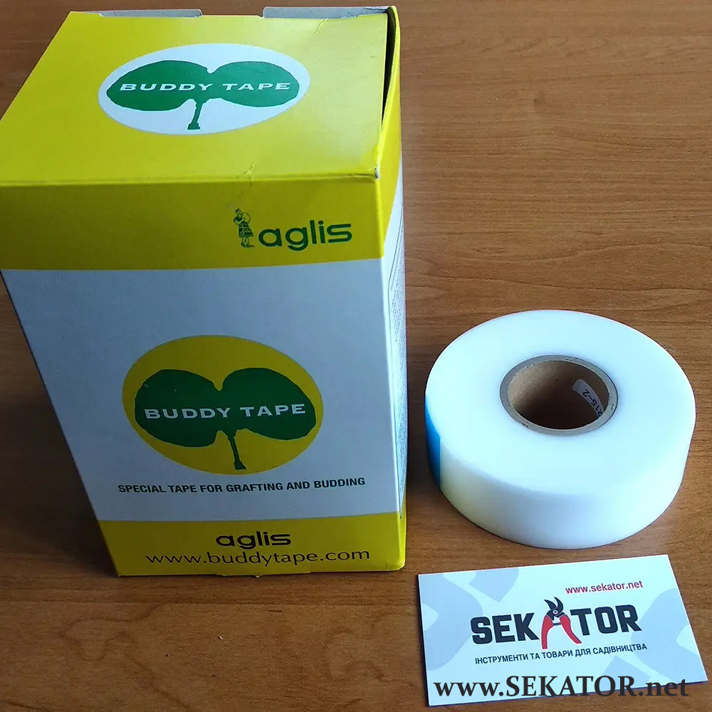 Пленка для прививки растений Buddy Tape Buddy Tape / Бади тейп (Япония) 60 м * 30 мм, перфорация 70 мм - фото 1 - id-p748131496