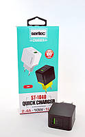 Зарядний пристрій USB Sertec ST-1040 10W/2400mAh 1 Usb Black