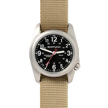 Чоловічий годинник Bertucci 11052 A-2S FIELD - BLACK DIAL, DEFENDER DRAB NYLON BAND