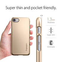 Чехол Spigen для iPhone SE 2022/ 2020/ 8/ 7 Thin Fit, Champagne Gold (042CS20732), фото 5