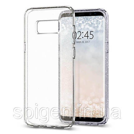 Чохол Spigen для Samsung Galaxy S8 Plus Liquid Crystal Glitter, Crystal Quartz (571CS21669), фото 1
