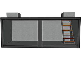 Бункер-бомбоубещещі бетонне 20 м куб. з двома виходами