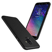 Чехол Spigen для Samsung Galaxy A6 (2018) Liquid Air, Matte Black (596CS24093), фото 5