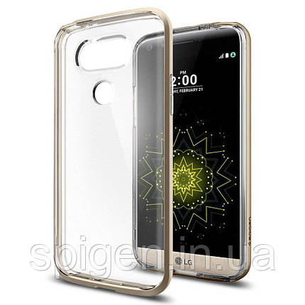 Чехол Spigen для LG G5 Neo Hybrid Crystal, Champagne Gold (A18CS20136), фото 1
