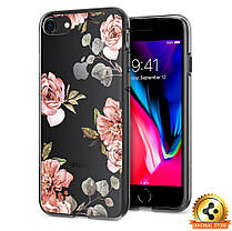 Чехол Spigen для iPhone SE 2022/ 2020/ 8/ 7 Liquid Crystal Aquarelle, Rose (054CS22619), фото 4