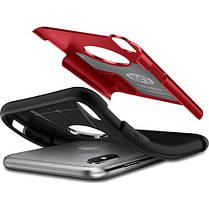 Чохол Spigen для iPhone XS/X Slim Armor, Merlot Red (063CS25138), фото 3