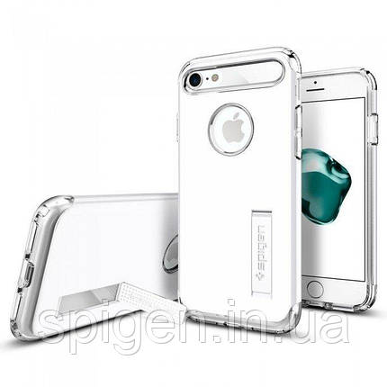 Чехол Spigen для iPhone 8/7 Slim Armor, Jet White (042CS21048), фото 1