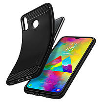 Чохол Spigen для Samsung Galaxy M20 Rugged Armor, Black (610CS25968), фото 4