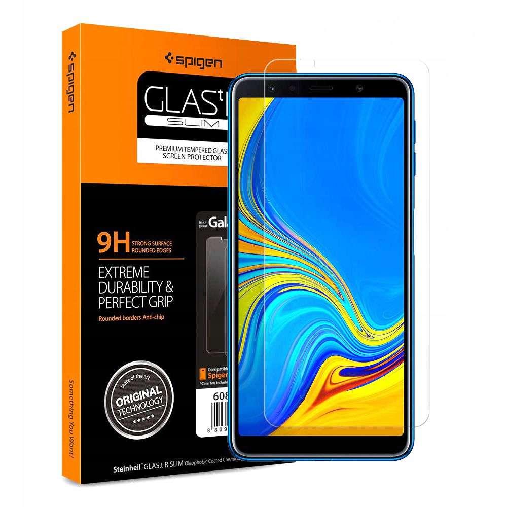Захисне скло Spigen для Samsung Galaxy A7 (2018) GLAS.tR SLIM HD (608GL25987)
