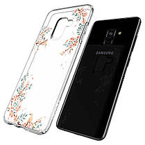 Чохол Spigen для Samsung Galaxy A8 (2018) Liquid Crystal Blossom, Nature (590CS22750), фото 3