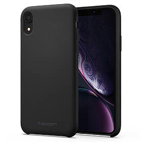 Чохол Spigen для iPhone XR Silicone Fit, Black (064CS25652)