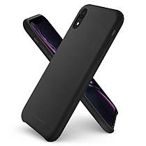 Чохол Spigen для iPhone XR Silicone Fit, Black (064CS25652), фото 4