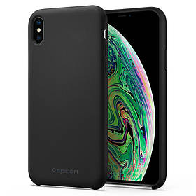 Чохол Spigen для iPhone XS Max Silicone Fit, Black (065CS25653)