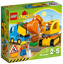 Lego Duplo Вантажівка і гусеничний екскаватор 10812 Truck Town & Tracked Excavator