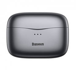 Навушники ваукумні безпровідні з мікрофоном Baseus S2 TWS Сірий (NGS2-0G), фото 4