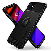 Чохол Spigen для iPhone 11 Rugged Armor, Black (076CS27183), фото 3